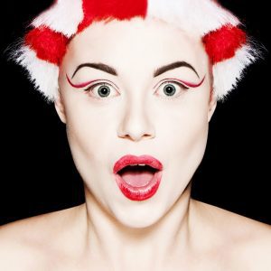 Beauty shot with make up by Clare Arden