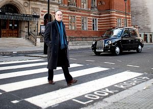 Pianist Leon McCawley photographed outside the Royal College of Music in London, November 2018